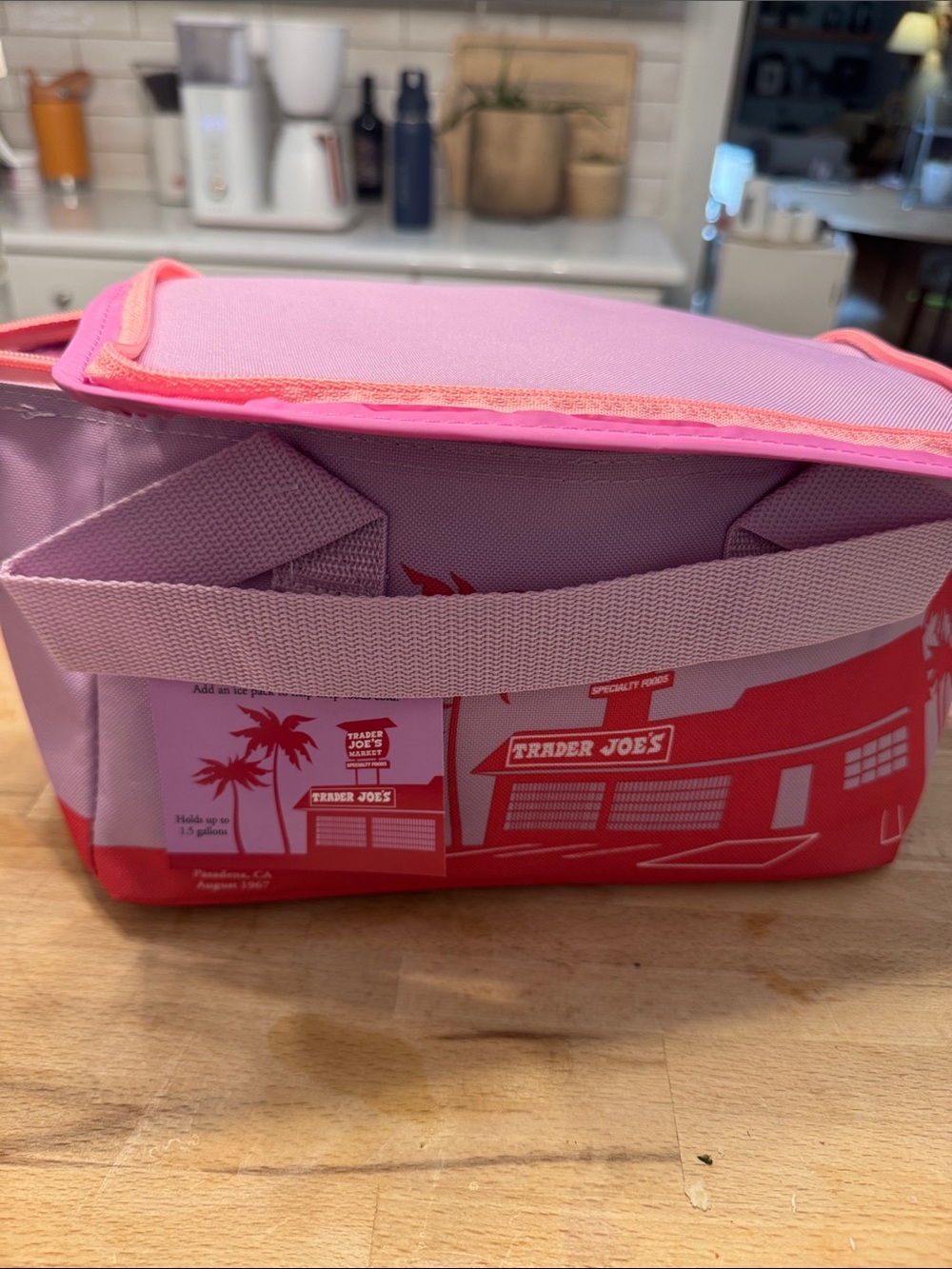 Trader Joe's Pink Insulated Tote Bag